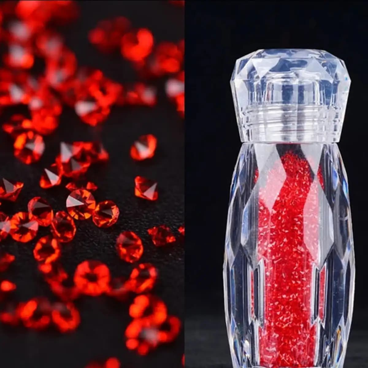 Crystal Pixie Mini Rhinestones for Nail Art in Bottle