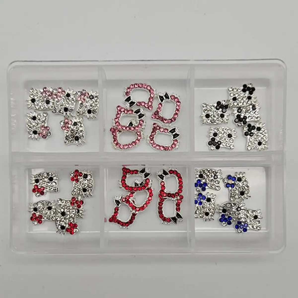 30pcs mix rhinestone 6grid