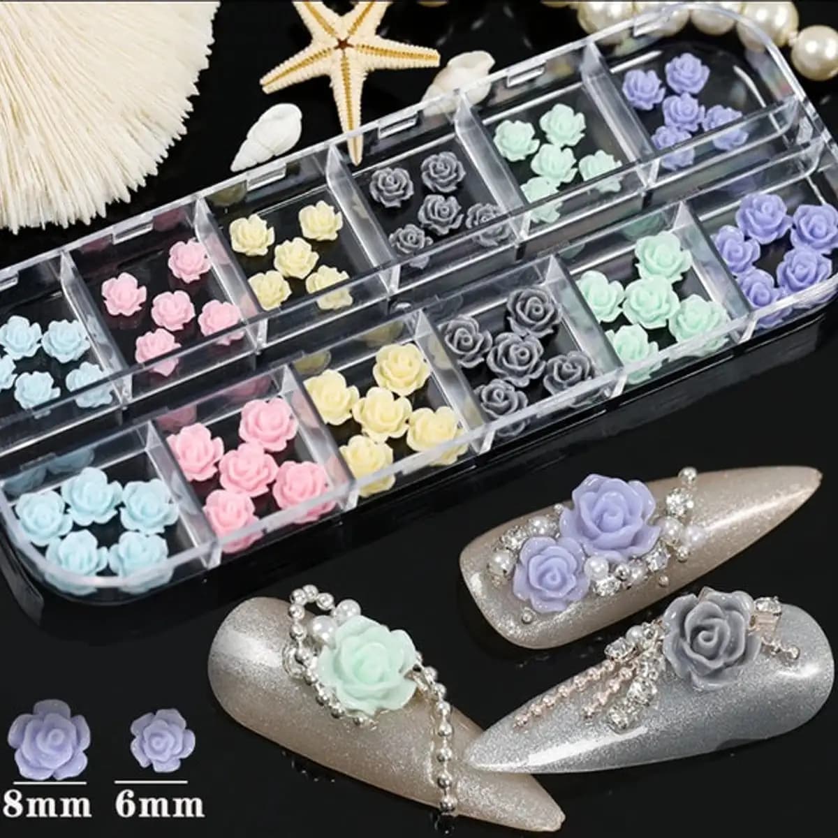 3D Rose/ Mix Shades (60pcs)