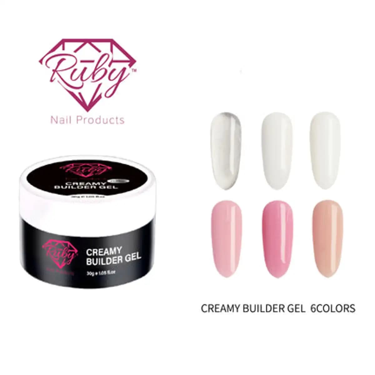 Ruby Creamy Builder Gel 30g Jars