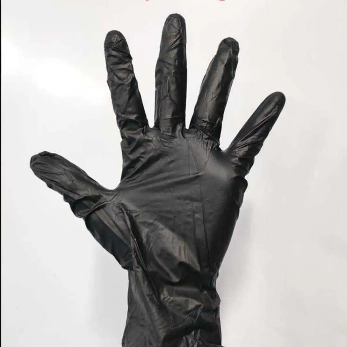 Nitrile Vinyl Blend Gloves 100pcs (Black-Small)