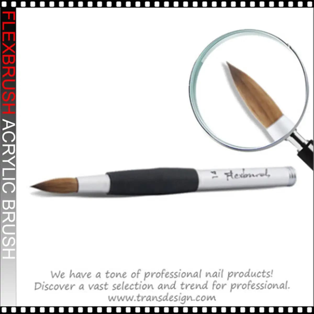 FLEXBRUSH Grip Acrylic Brush - Oval