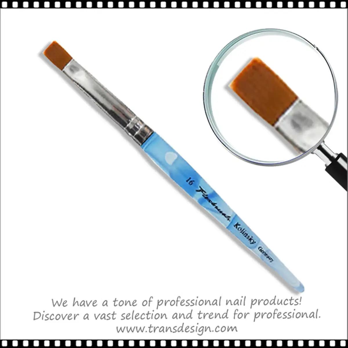 FLEXBRUSH KOLINSKY Blue Wave Gel Brush Flat