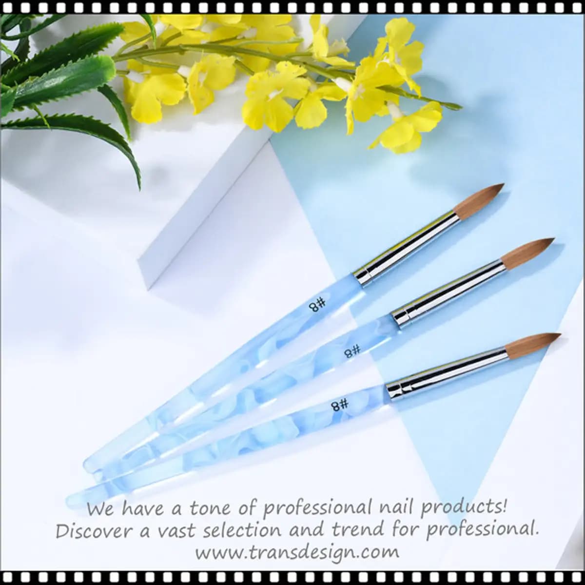 KOLINSKY Blue Wave Acrylic Brush - Round - Size 16