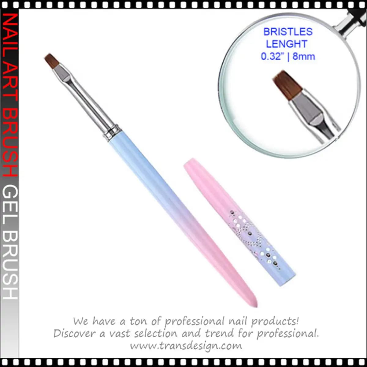 FLEXBRUSH Small Square Brush, 8mm #07