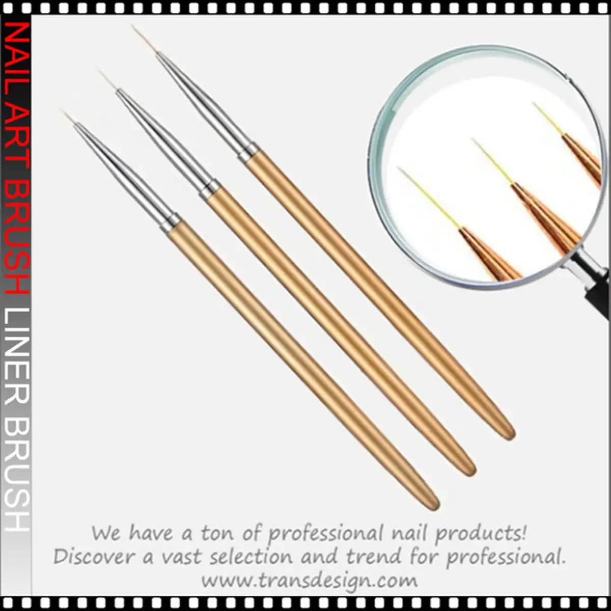 NAIL ART Painting Liner Brush 3Pcs