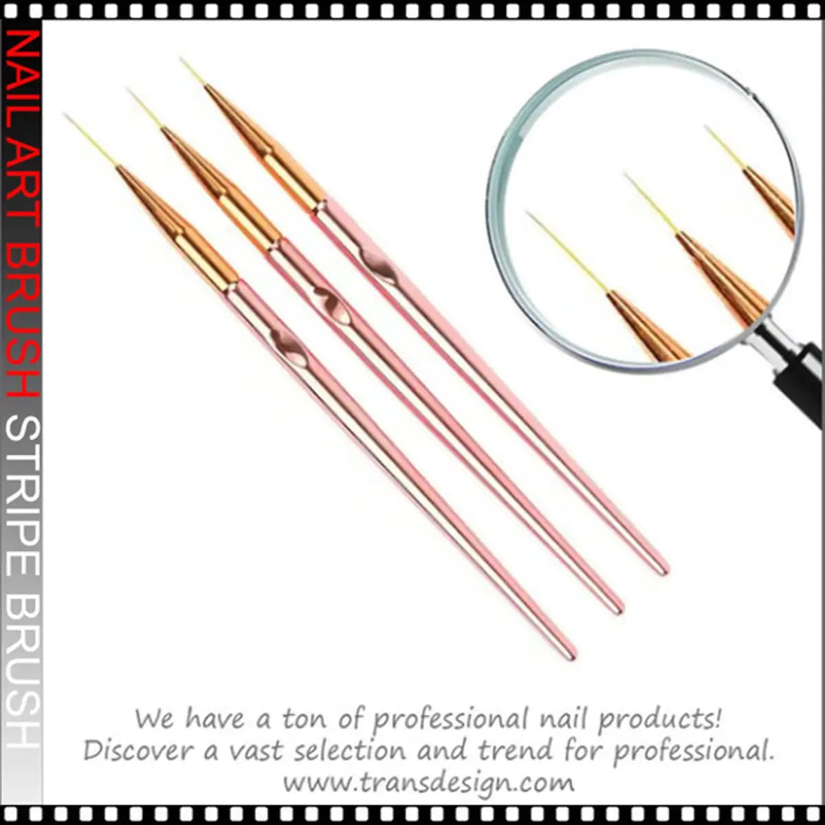 FLEXBRUSH Short, Medium & Long Stripe Brush 3/Set