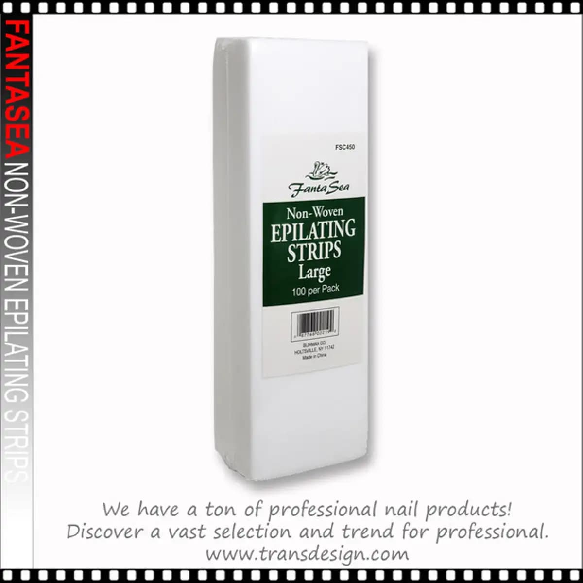 FANTASEA Non Woven Epilating Strips Large 100/Pack