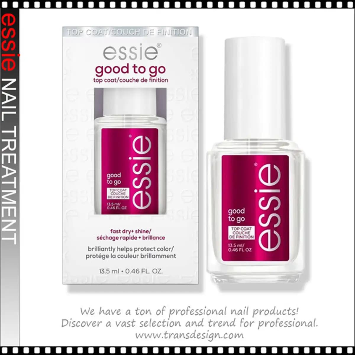ESSIE Good To Go Top Coat 0.5oz.
