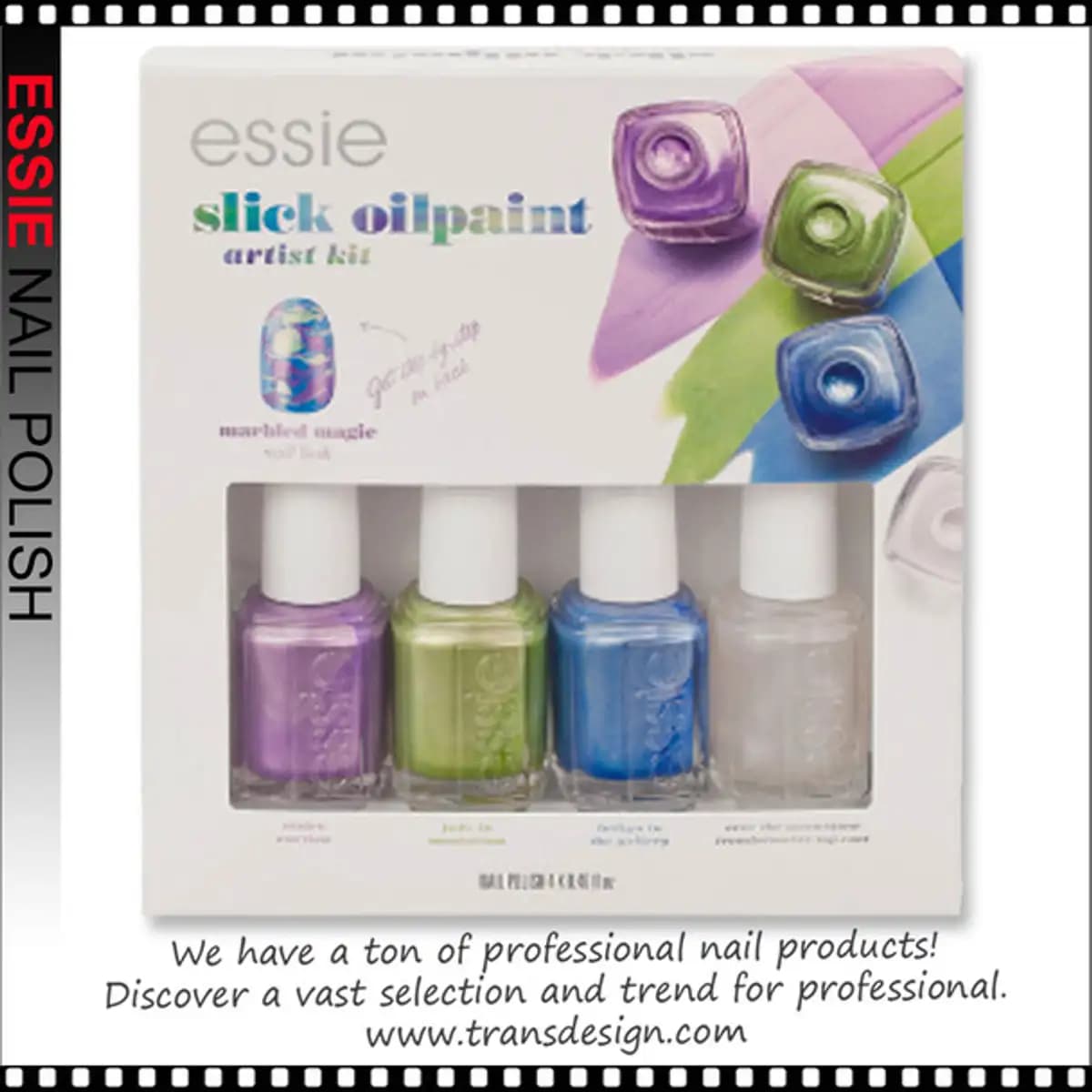 ESSIE POLISH Slick Oilpaint Artist 4/kit.