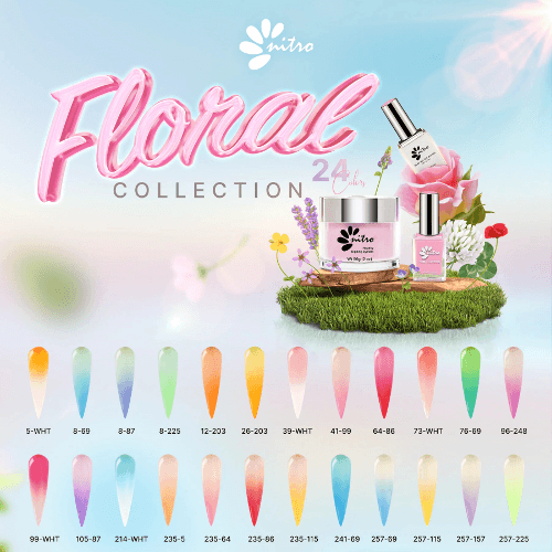 Floral Spring Ombre Collection Duo (24 Colors) - Square