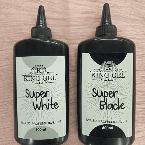 KingGel 8oz Super Black / Super White Refill
