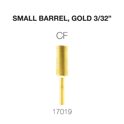 Cre8tion Carbide Small Barrel, CF, Gold 3/32- 17019