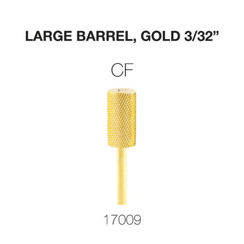 Cre8tion Carbide Large Barrel, CF, Gold 3/32- 17009