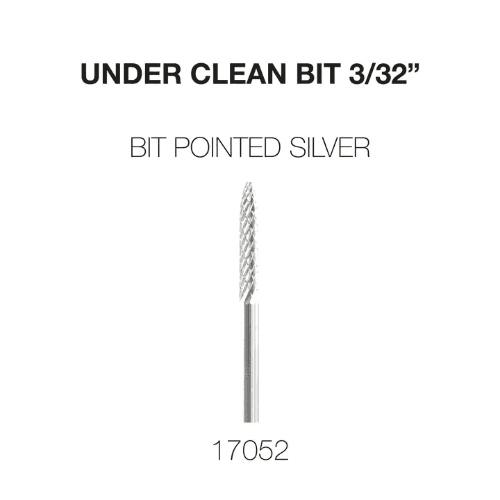 Cre8tion Under Clean 3/32 Carbide Bit Pointed- Silver- 17052