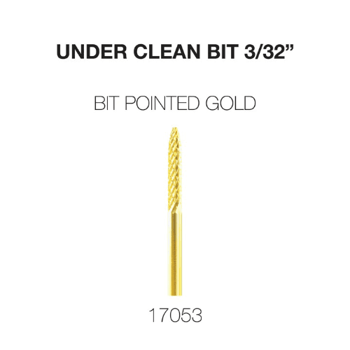 Cre8tion Under Clean 3/32 Carbide Bit Pointed- Gold- Medium- 17053