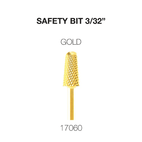 Cre8tion Carbide Safety Bit 3/32 Gold-Medium- 17060