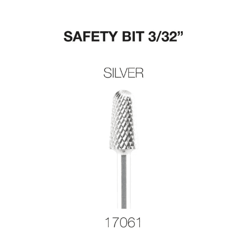 Cre8tion Carbide Safety Bit 3/32 Silver-Medium- 17061