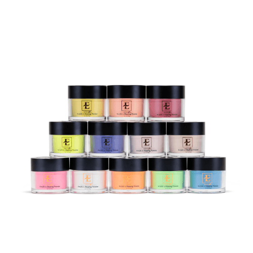 E Electric/Neon Collection - Set of 12 Dip/Acrylic Powder (Free Sample)