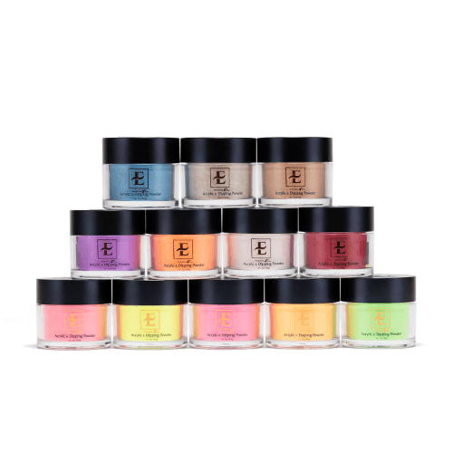 E Glitter/Illumination Collection - Set of 12 Dip/Acrylic Powder (Free Sample)
