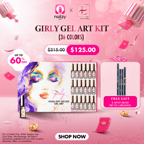 Girly Gel Art Kit (36 Colors)