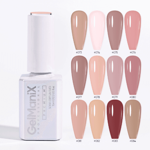 GelManiX Sheer Nude Gel Premium 15mL (#073- #084)