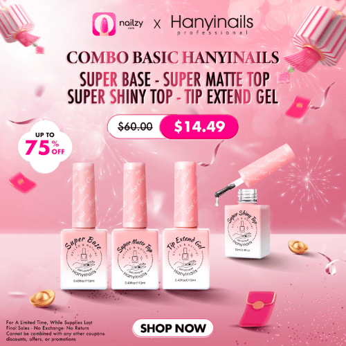 Hanyinails Combo Gel Professional (Base-Top-Matte-Tip Extend)