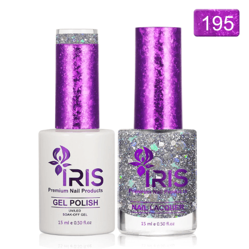 Dip/Acrylic Powder Lacquer/Gel 15ml Number 195 Sparkling Purple