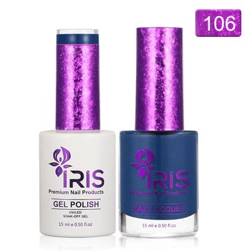 Dip/Acrylic Powder Lacquer/Gel 15ml Number 106 Dark Pastel Blue