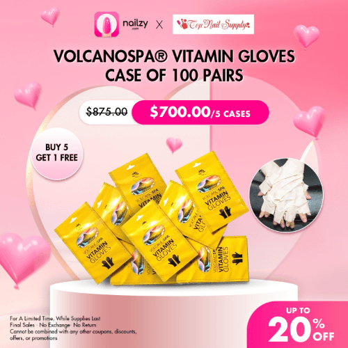 VolcanoSpa® Vitamin Gloves - 5 cases - 100pairs/case (Buy 5 Get 1 Free)