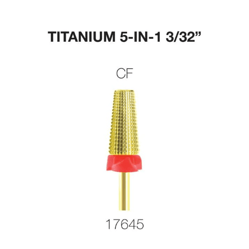 Cre8tion Titanium 5 in 1 Nail Filing Bit - CF 3/32- 17645