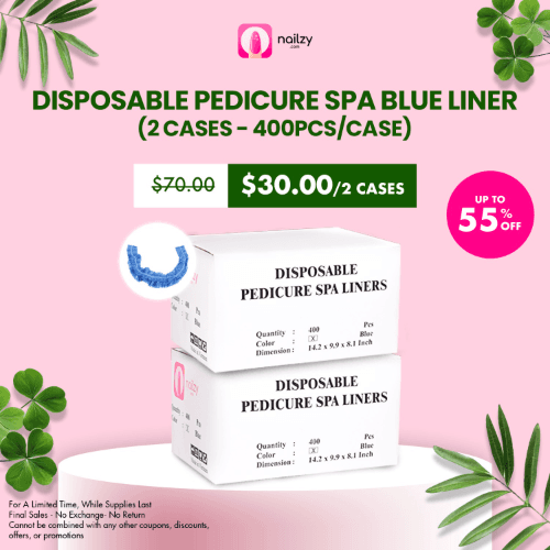 Disposable Pedicure Spa BLUE Liner (2 cases - 400pcs/case)