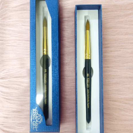 Kinggel Premium Kolinsky Acrylic Brush #8 - #22 (Free 1 French Brush)