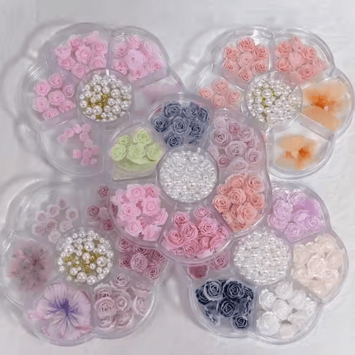 7 Grids Rose & Pearl Set - High Quality Detailed 