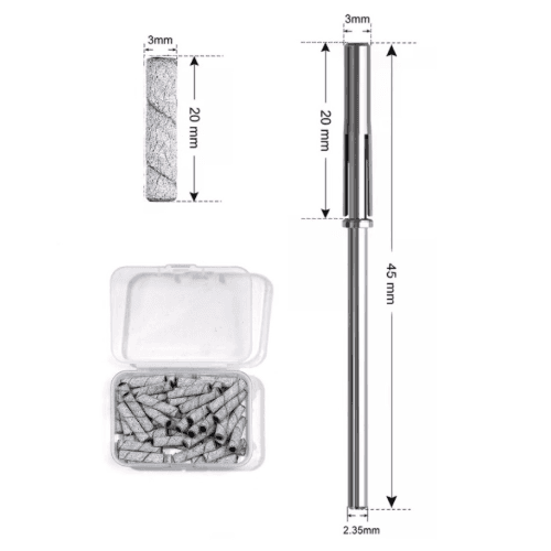 Super Long Mandrel 3.1mm & Sanding Bands