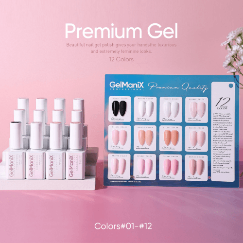 GelmaniX - Basic Nude Gel Premium 15ml - 12 colors + Free Color chart