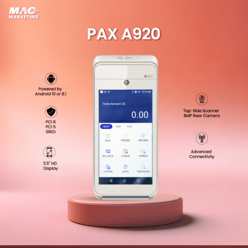 Card Reader Terminal- Pax A920