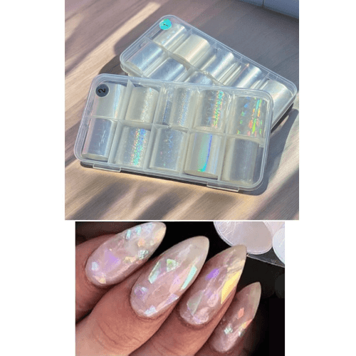  Foil Sticker-Clear Cellophane Mirror Transparent Aurora