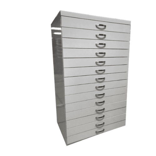 White Polish Cabinet (Hold 1120 pcs)