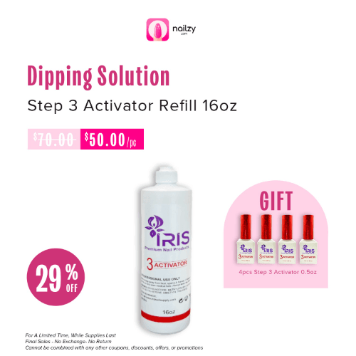Iris Dipping Solution - Activator 16oz (FREE 4 Activator 15mL)