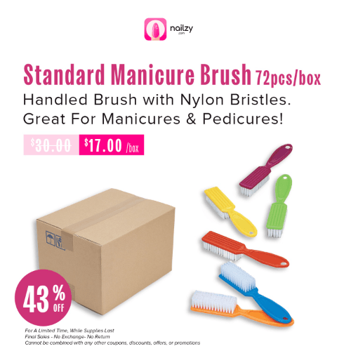 Standard Manicure Brush 72pcs/box