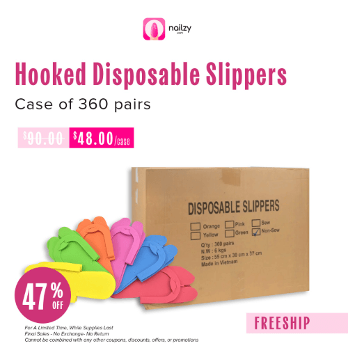 FREE SHIPPING - Non-Sew Disposable Slippers (360 pairs/box)