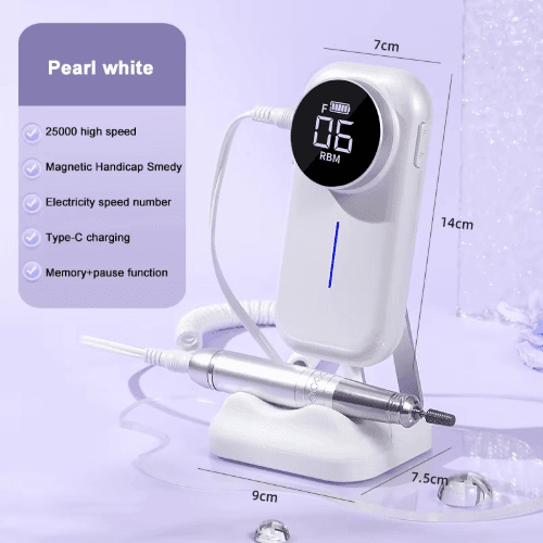 Rechargeable Nail Drill UV-Rays 25000 RMB - Pearl White