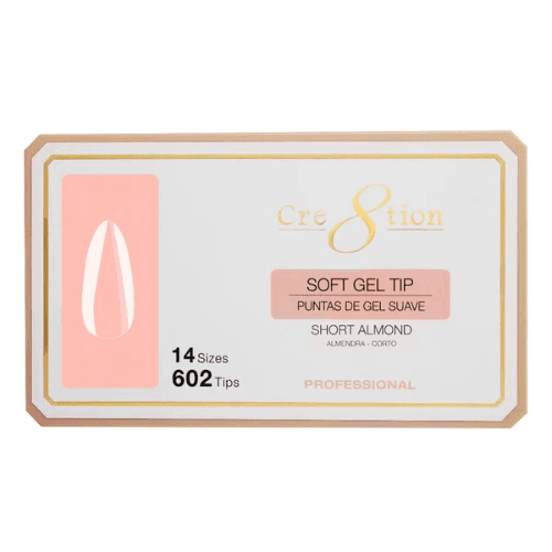 Cre8tion Soft Tips (14 Sizes, 602 pcs) - Almond Shape