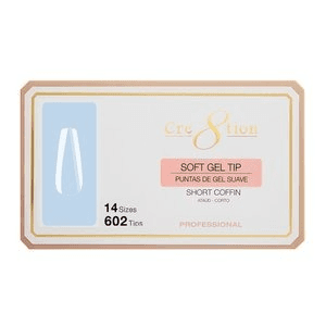 Cre8tion Soft Tips (14 Sizes, 602 pcs) - Coffin Shape