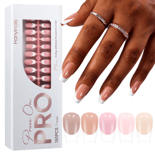 Short Coffin French Tips (5 colors - 150pcs) - Press On PRO