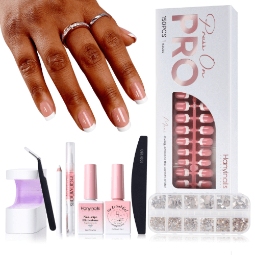 Press On PRO- Kit of French Tips (5 colors - 150pcs)