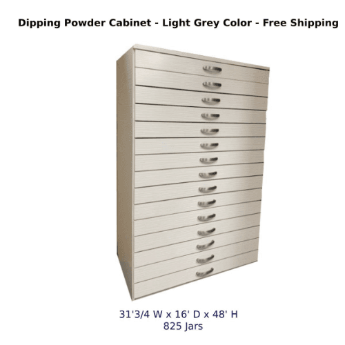 Powder Cabinet 825 Jars -  Light Grey