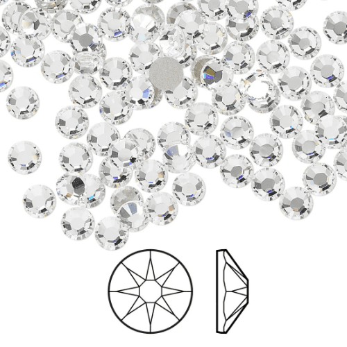 Bluestreak Crystals Serinity ROUND Rhinestones Flatback Non Hotfix SS9