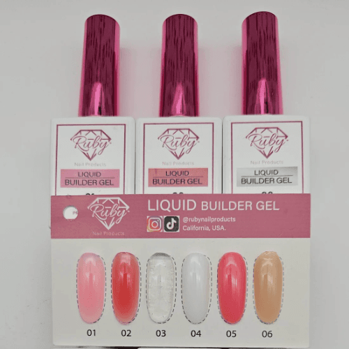 Ruby Liquid Builder Gel in Bottle 0.5fl oz
